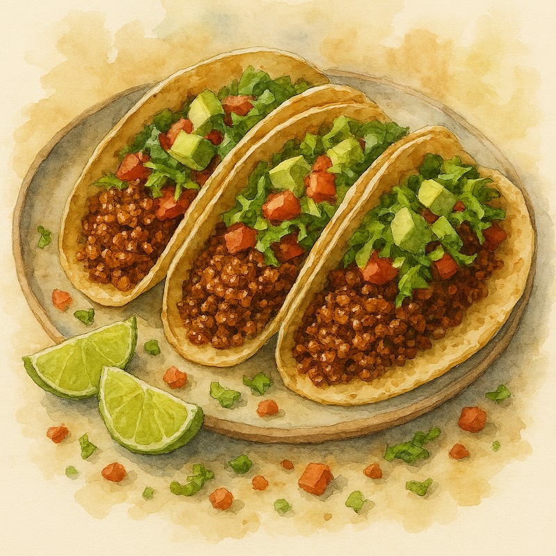 Beefed up Quinoa Tacos (Remix)